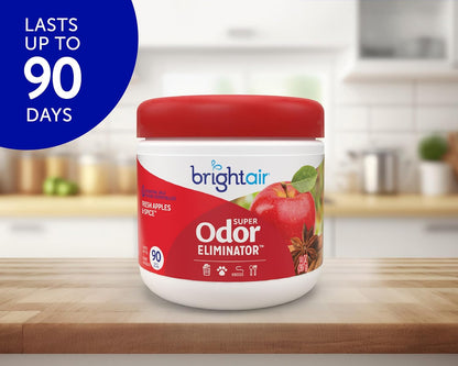 Bright Air 14 oz. Super Odor Eliminator, For Medium-Size Spaces, Cool & Clean Scent, Case of 6,Air Freshener, Natural Essential Oils, Lasts Up to 90 Days Each