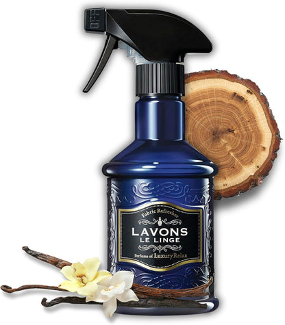 LAVONS Fabric Spray Freshener for Carpet Fresh, Pet Safe Linen Spray for Bedding, Organic Fabric Refresher Spray for Home & Offices, Natural Carpet Freshener from Japan, 12.5 Fl Oz LUXURY RELAX 2EA