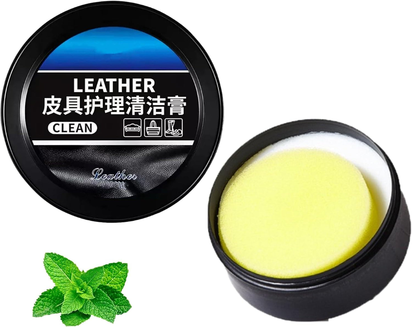 Leader Cleaning and Care Cream, Leather Cleaning Cream for Car Interior, Multifunctional Cleaning Paste for Leather Care, Furniture Leather Repair Kit, Leather Conditioner Cream