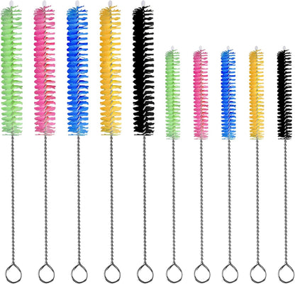 Straw Cleaner Brush 8PCS Long Straw Brushes Reusable Nylon Tube Brush Drinking Straw Cleaning Brush Set for Water Bottle, Straws, Tube, Flasks (8PCS Style 2)