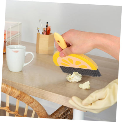 PRETYZOOM Mini Broom and Dustpan Set Lightweight Small Cleaning Kit for Desktop Car Interior Pet Hair Cleanup Compact Dustpan and Brush for Home Office Use