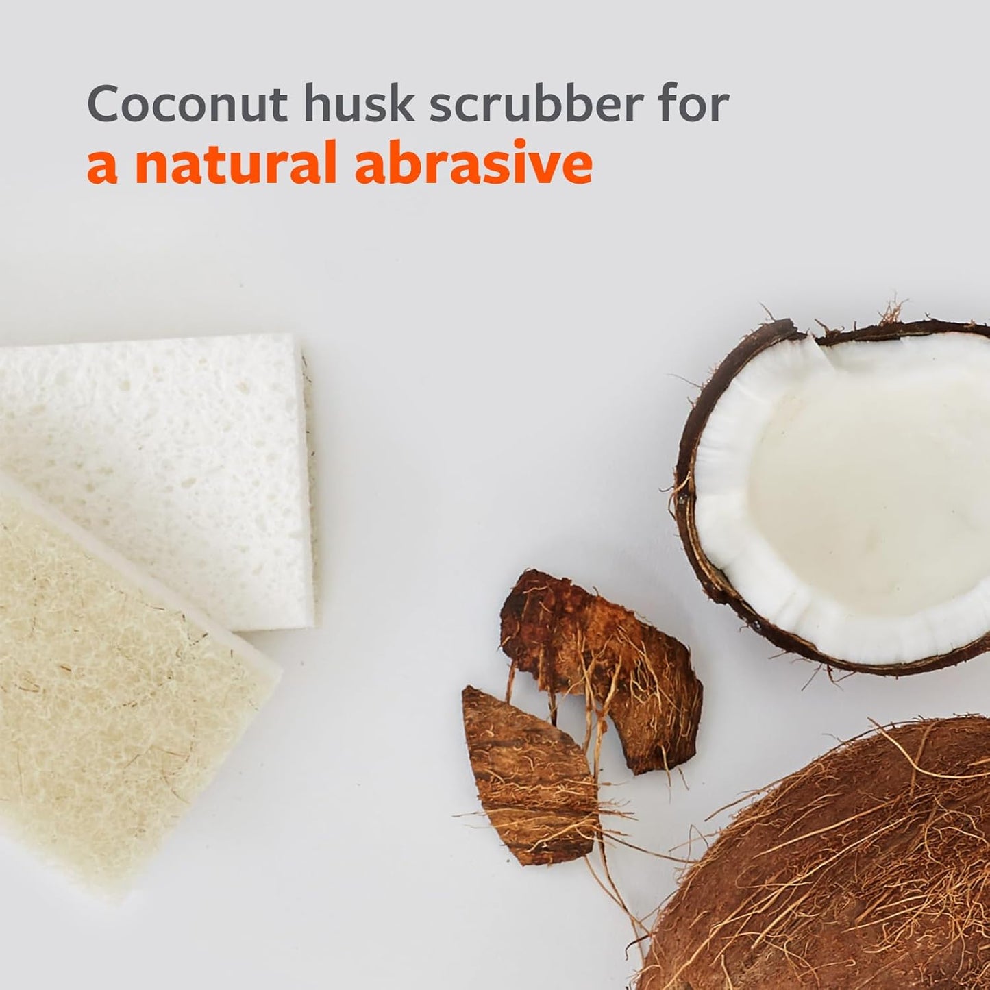 Full Circle Agave Leaf Scour Pads – Pack of 3 – Maximum Strength, Non-Scratch Dish Scrubber Made with Plant-Based & Recycled Materials, Safe for Nonstick
