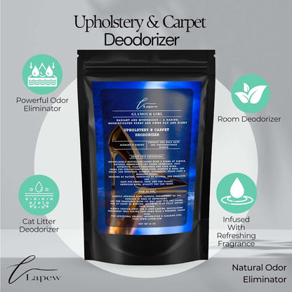 Lapew Black Sea Scented Cleaning Bundle | Carpet Deodorizer Powder (16 oz) & Mop Soap Concentrate (36 oz) | Pet-Friendly Odor Eliminator - Colors A