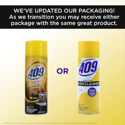 409 Fume Free Oven Cleaner 19oz Aerosol, Fresh Scent, Cuts Through Grease & Grime on Contact, A Powerful Clean You Can Trust, Fresh Scent, 19 Oz | Grill Cleaner, Stove Top Cleaner