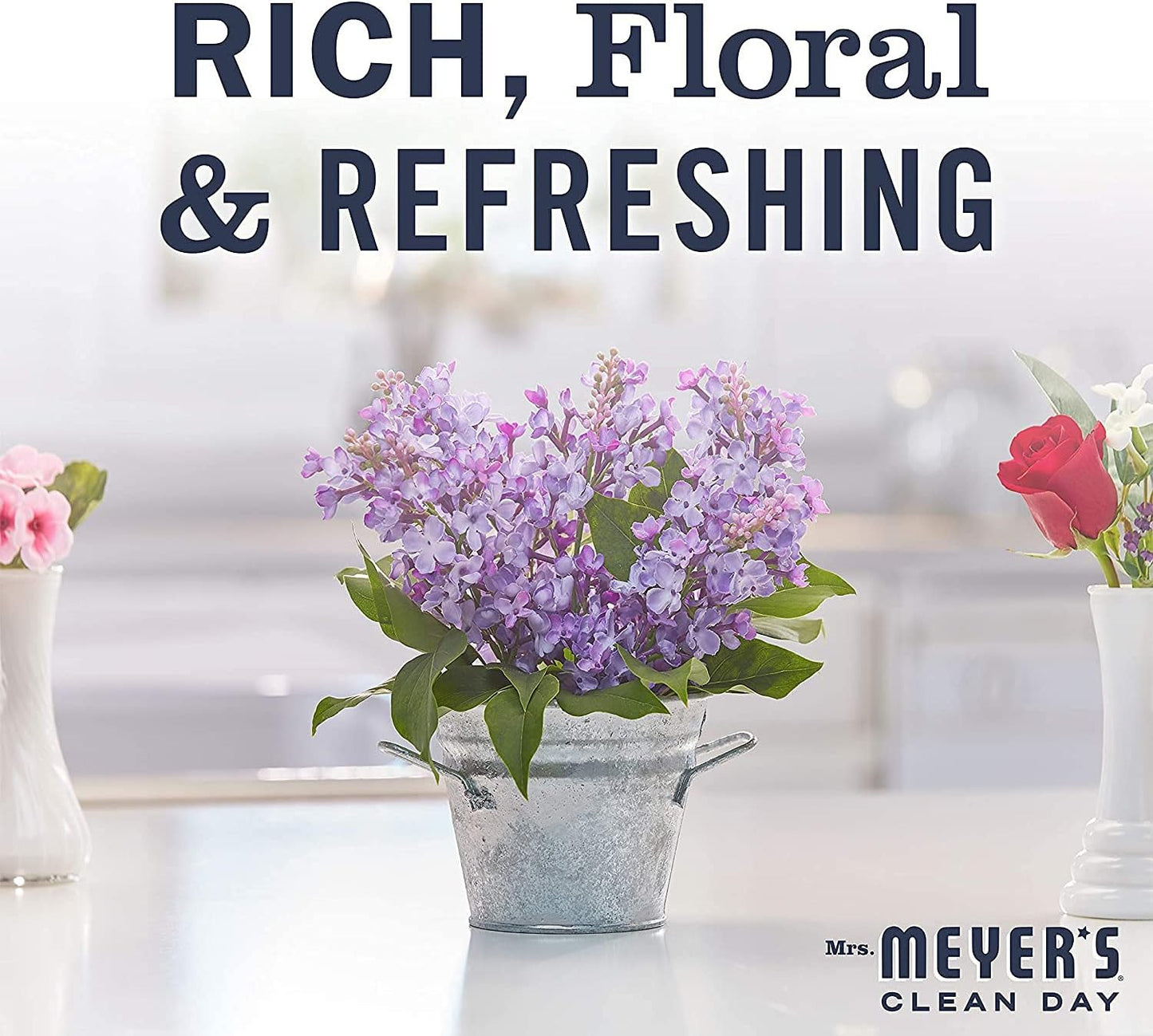 MRS. MEYER'S CLEAN DAY Multi-Surface Everyday Cleaner, Rose Scent, 16 Fl Oz Bottle