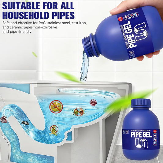 Pipe Bobo Drain Cleaner 10.6OZ, Professional-Grade Drain Clog Remover for Kitchen Sink, Powerful Unclogging, Unclog drains, clog remover, Shower, Tub, Compatible with All Pipe Materials