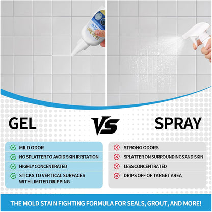 Washing Machine Cleaner, Multi Home Stain Cleaning Gel, Heavy Duty Stain Cleaner for Washing Machine, Refrigerator Strips, Bathroom Grout, Sink, Shower, Caulk, and Front Loader Seal (7 fl oz)