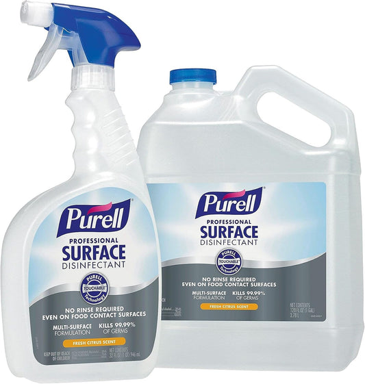 Purell All-Purpose Cleaners & Spray Glass & Surface Cleaner Disinfectant Refill, Fresh Citrus Scent (4342-04)