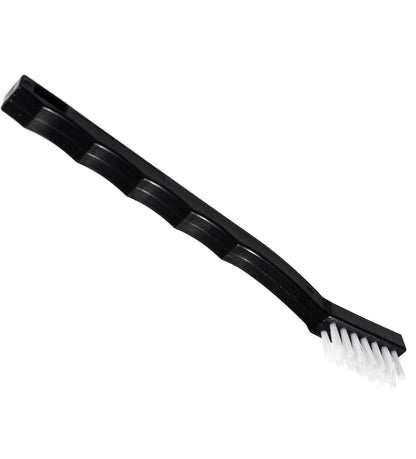 Carlisle FoodService Products Flo-Pac Maintenance Brush, Toothbrush Style Utility Scrubber for Cleaning With Nylon Bristles, 7", 1 Count, Black