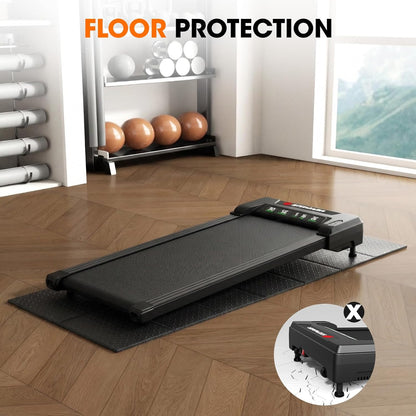 Stepwaver 2 Pack Double Non-Slip Workout Mat for Ellipse Leg Exerciser, 23.6" × 11.8" 0.2" Thick Ellipse Machine Mat, Exercise Mats for Under Desk Ellipticals