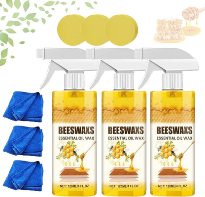 Zavrly Beeswax, Natural Beeswax Furniture Spray, Bees Wax Essential Oil Furniture Polish and Cleaner, Bees Wax Spray Furniture Polish, For Furniture, Floor, Tables, Cabinets (1pc)