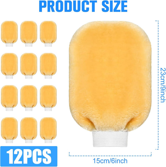 Remerry 12 Pcs Painters Mitt Paint Gloves Painters Tool Dusting Gloves Deck Stain Applicator for Painting Cleaning Dusting