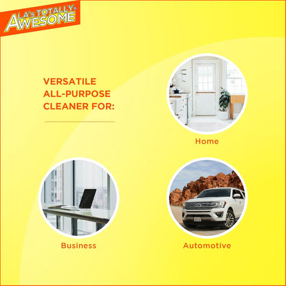 La's Totally Awesome All Purpose Cleaner, 4-Pack (64 oz Each) – Concentrated Formula, Degreaser, and Multipurpose Cleaner – Heavy Duty Bulk Cleaning Supplies for Home, Auto, Kitchen & Business