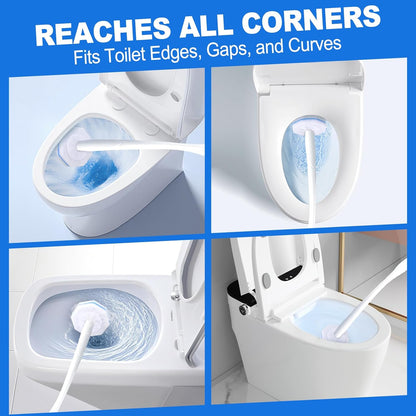Toilet Cleaner Refill Pads, Disposable Toilet Bowl Cleaner Refill for Toilet Cleaner Wand, Single-Use Hygienic Scrubber Heads, 20 Count