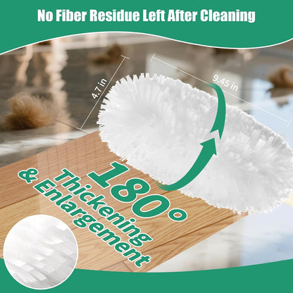 60 Count Electrostatic Duster Refills Compatible with Swiffer Duster, Multi-Surface Dusting Refills, Microfibre Dusters for Cleaning, Unscented