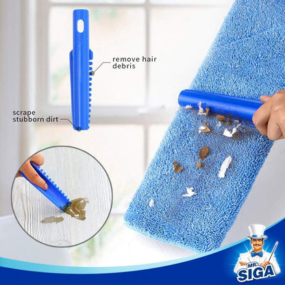 MR.SIGA Professional Microfiber Mop Refills, Pack of 3, Size: 42cm X 23cm