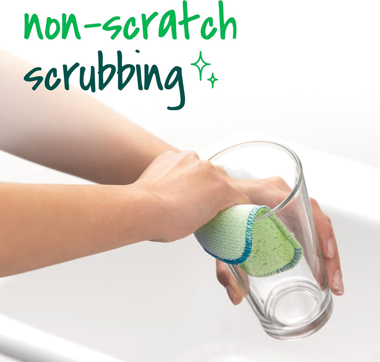 Scotch-Brite Stay Clean Scrubbing Dish Cloths, Rinses Clean and Dries Quick, 2 Non-Scratch Dish Cloths