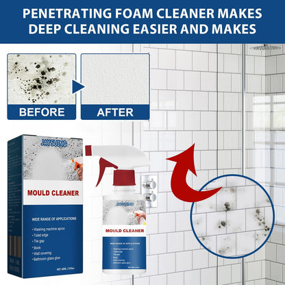 AUJ 2PCS Mould Cleaner Spray,Mould Cleaner Foam Spray,Powerful Multi-purpose Foam Cleaner,Spray Cleaner For Household Kitchen,Bathroom,Wall,Ceiling Stains Cleaner