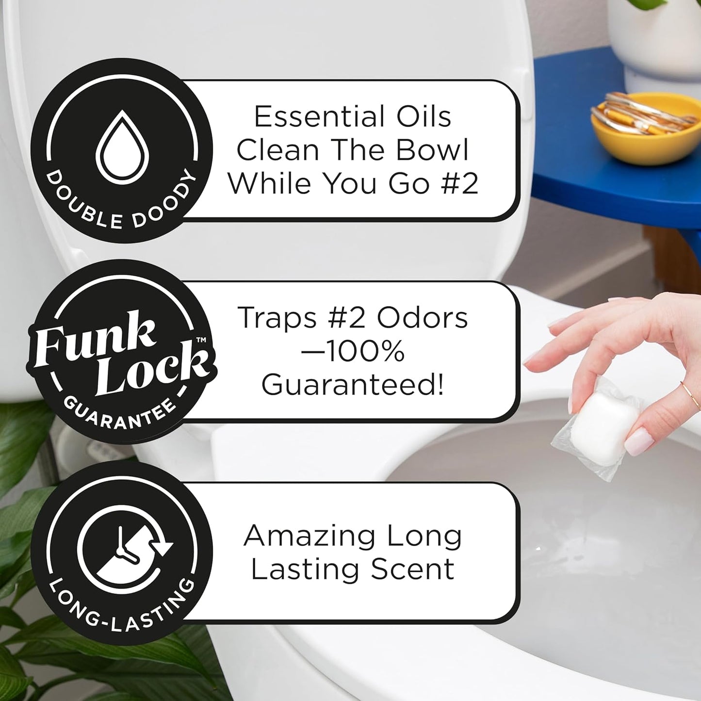 Poo~Pourri Original Citrus Before-You-Go 2-in-1 Toilet Potty Pods 20ct - Bathroom Odor Remover & Toilet Cleaner - Plant Based Ingredients & Essential Oils - with Lemon, Bergamot, & Lemongrass Scent