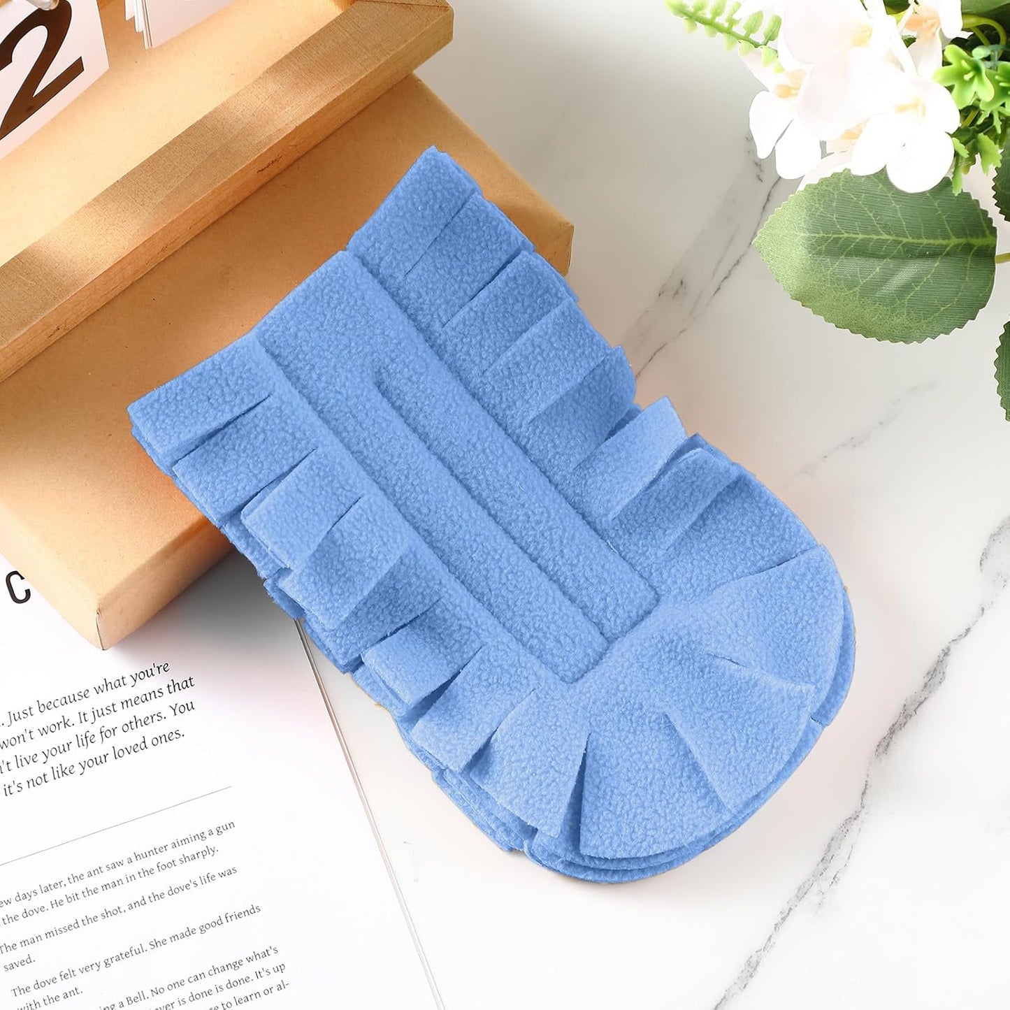 Zubebe 12 Pcs Duster Refill Reusable Fleece Duster Refills Feather Flat Dusters Multi Surface Washable Cleaning Pads Tools for Home, Blinds, Car, Pet, Furniture, Fans (Dark Color)