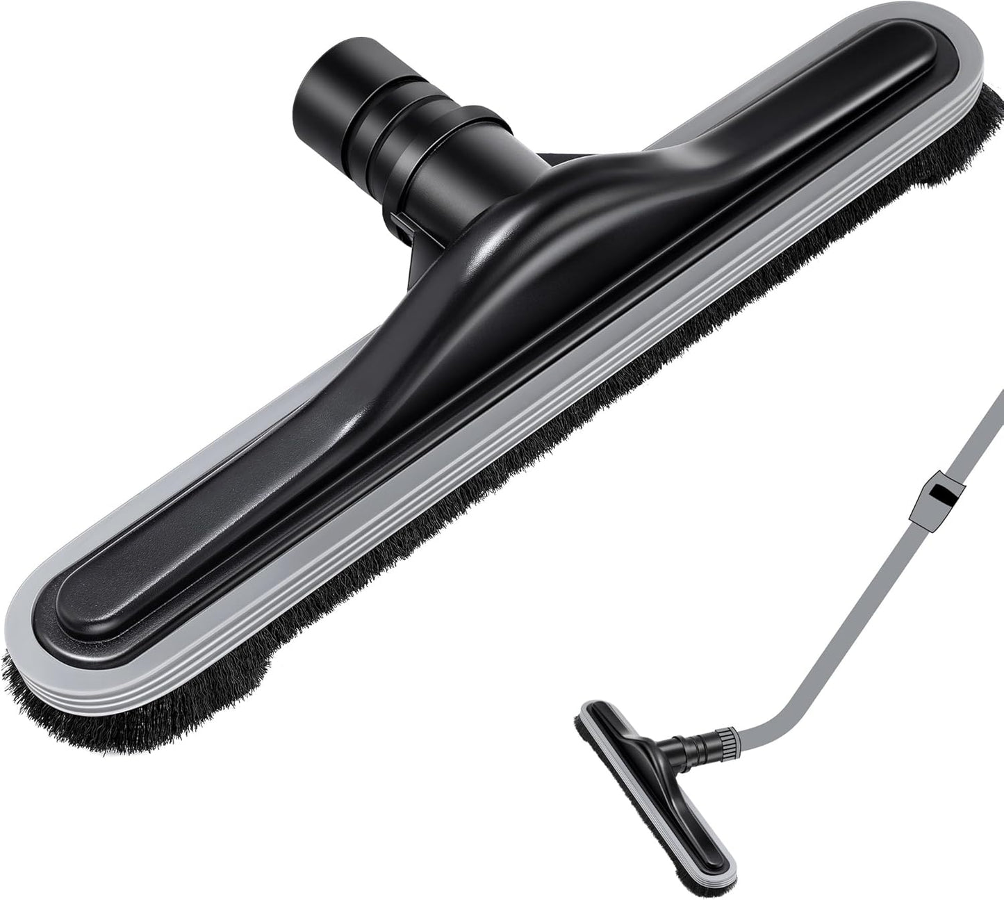 Replacement Floor Tool Compatible with ProTeam 101446 E-Z Glide Backpack Vacuums 10 QT & 6 QT, 14" Hard Floor Tool Compatible with Commercial Cleaners(Brush with Scalloped Edges,Gray)
