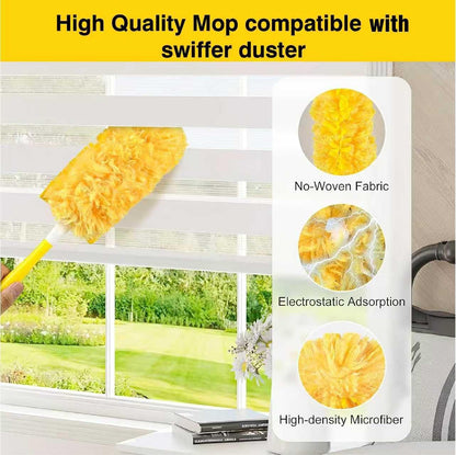 20 Count Feather Dusters Refill for Cleaning, 180 Degree Heavy Duty Duster Replacement Head for Swiffer Duster,Dusting Furniture, Blinds, Ceiling Fans, Helps Remove Allergens