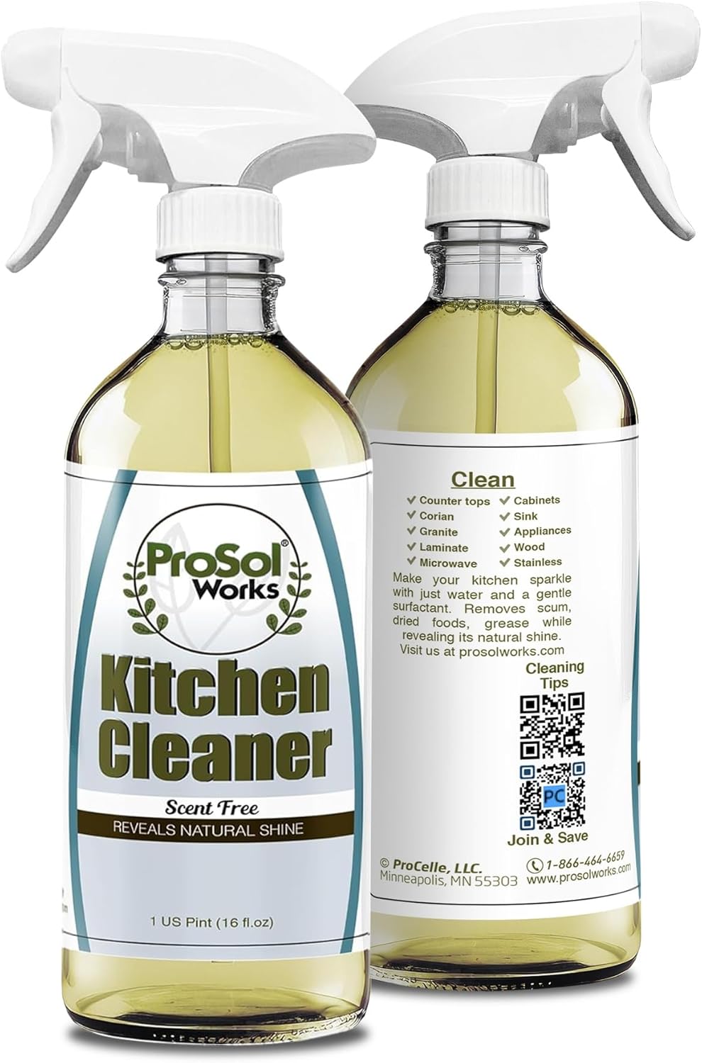 Degreaser Cleaner Heavy Duty Cleaning Spray 16 oz - Kitchen Cleaner for Stubborn Splatters, Stove Top, Grill, Drip Pans, & Oven Cleaner - Safe on All Surfaces - Fresh Scent