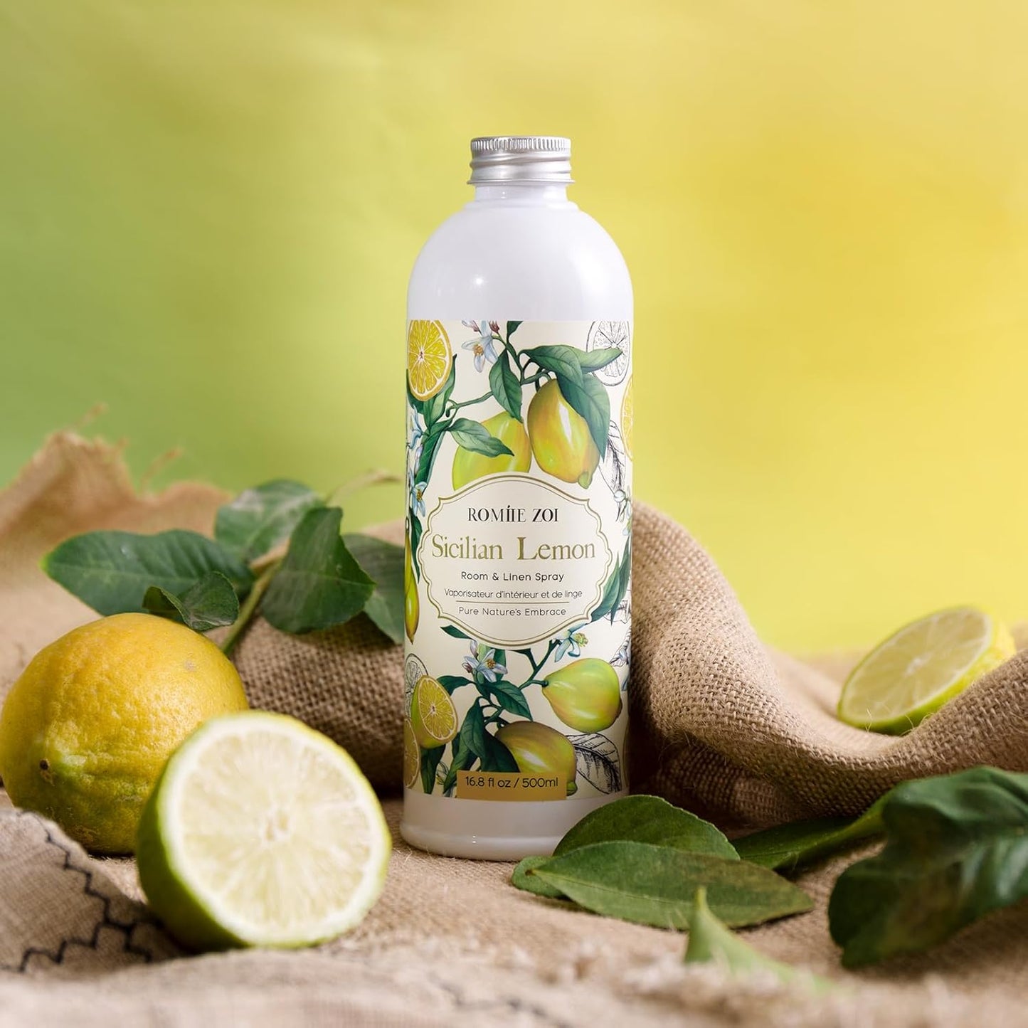 ROMIIE ZOI Room Spray Lemon, Air Freshener Spray Made with Natural Plant Extract, Scented Room Spray for Home Fragrance Fabric Spray Freshener 8.5 FL OZ