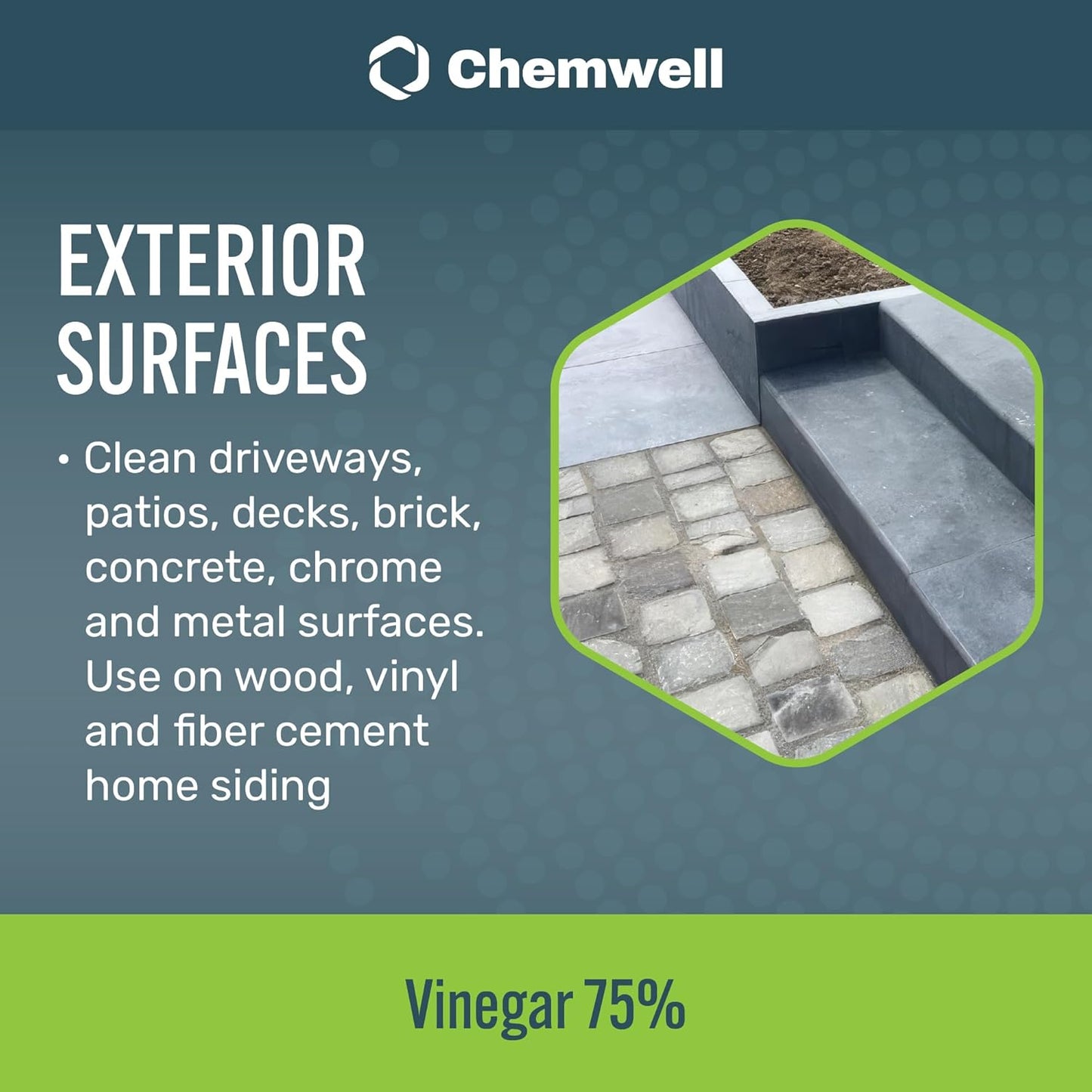 Chemwell 99% Vinegar (32 fl oz) - General Purpose All-Natural Multi-Surface Cleaner for Home, Patio & Commercial - High Performance, Powerful Concentrated Acetic Acid - Made in USA