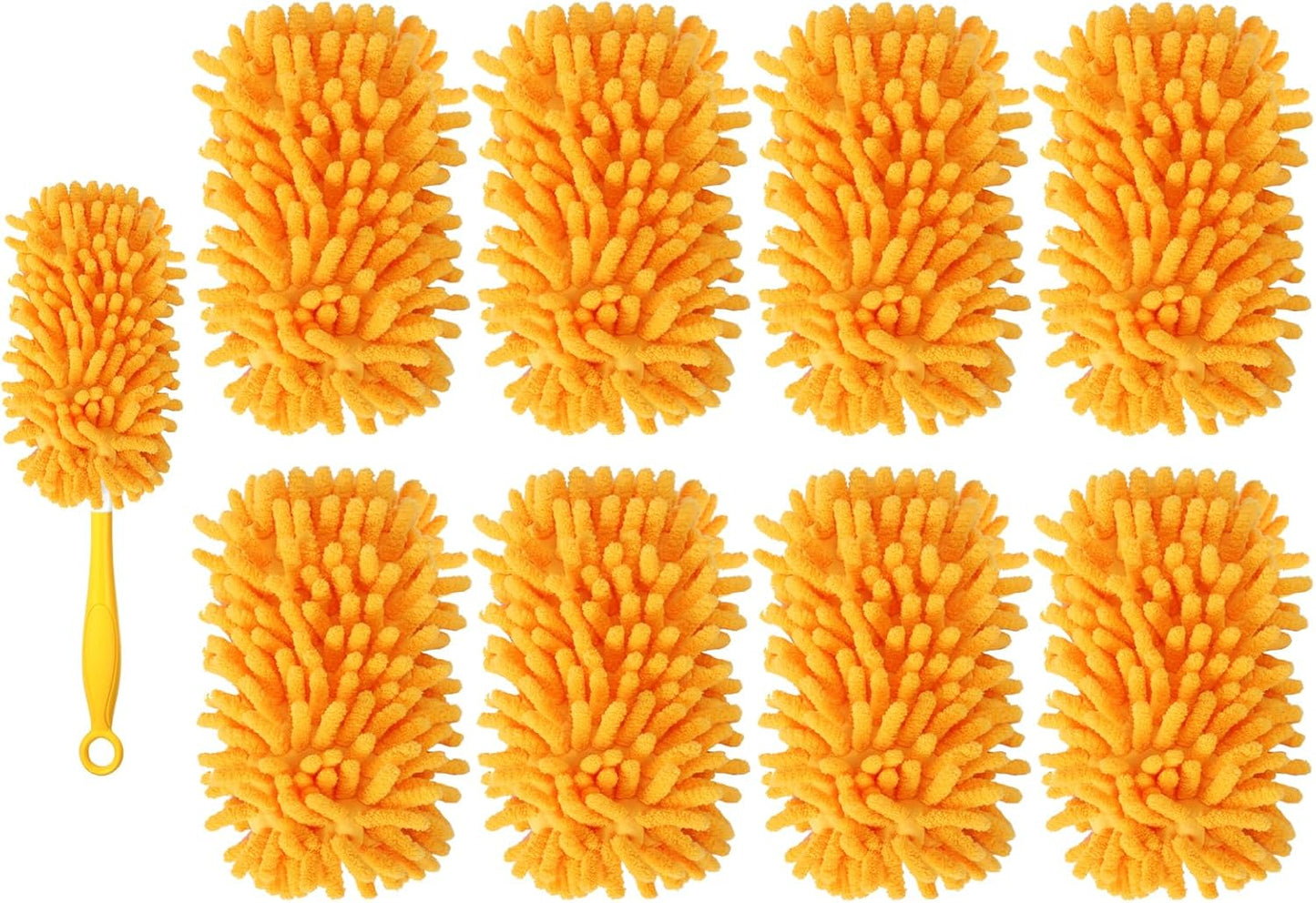 Reusable Duster Refill Compatible with Swiffer Duster Kit - Pet Heavy Duty Duster Refills Fit for Swiffer Extended Handle Duster - Microfiber 360 Duster Refills for Dusting Cleaning, 6 Pack