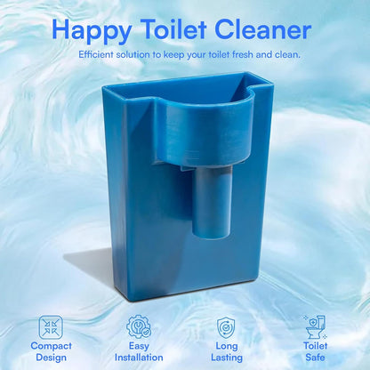 Happy Toilet Cleaner Automatic Toilet Bowl Cleaner - Easy to Install Toilet Tablet Holder - Self-Cleaning Toilet System, Deep Clean with Every Flush - Made in the USA