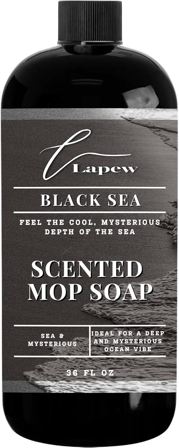Lapew Baccarat Scented Mop Soap - Luxury Floor Cleaner Concentrate for Mopping Tile, Laminate, Vinyl & Hardwood | Streak-Free, Low-Foam | 36 oz - Colors A