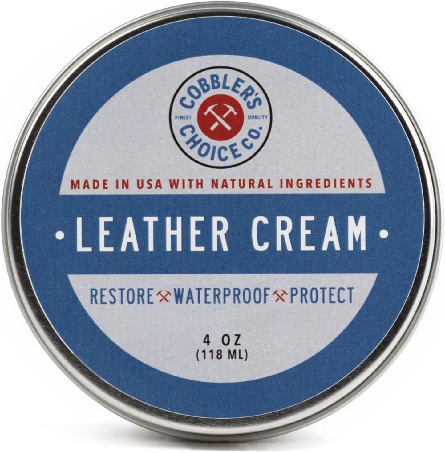 Cobbler's Choice Co. Finest Quality All Natural Leather Cream - Made with Triple Filtered BeesWax