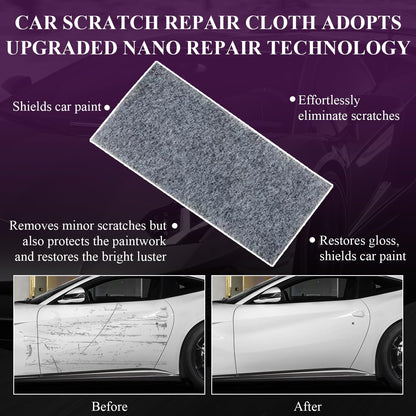 Nano Sparkle Cloth Car Scratch Remover Set,Magic Nano Sparkle Cleaning Cloth Car Scratch Remover,Nano Sparkle Cloth and Car Scratch Repair Paste for Deep Scratch Repair