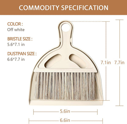 Small Mini Hand Broom Dustpan : Small Broom and Dustpan Set, Mini Broom and Dustpan Set, Hand Broom and Dustpan Set,Mini Dustpan and Brush Set for Cat Litter, Kitchen, Tables, Countertops, Cars, etc.