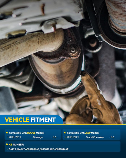 PHILTOP Left and Right Catalytic Converter Replacement For 2005-2010 300 2.7/3.5L V6 RWD, 2006-2010 Charger 2.7/3.5L V6 RWD, 2005-2008 Magnum 2.7/3.5L V6 RWD Replace 55434, 55433 (EPA Compliant) - Colors A