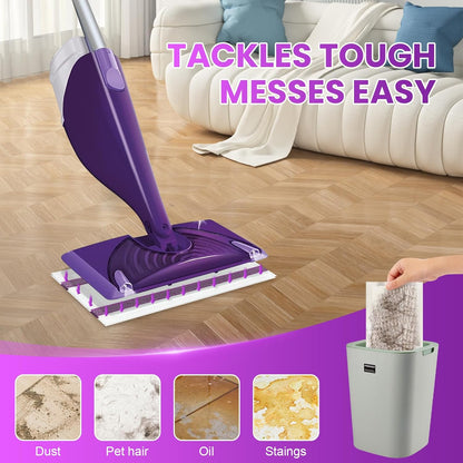 Pure Realm 40 Cout Power Mop Pads Refills for Powermop , Multi-Surface Disposablen swiffer Power Mop Pads，Unscented Spray Cleaning Repalcement Pads Refill