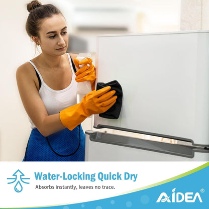 AIDEA Microfiber Cleaning Cloth-50PK, Soft Microfiber Towels for Cars, Absorbent Cleaning Rags, Lint-Free Streak-Free Wash Cloths for House, Kitchen, Window(12in.x12in)