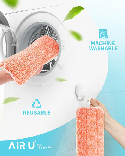AIR U+ Disposable Mop Pad Refills for Swiffer Wet Jet Mops, Thickned and Absorbent Wet Pads Refill, 60 Count