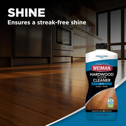 Weiman Hardwood Floor Cleaner - 128 Ounce Refill - Finished Engineered Hardwood Floors