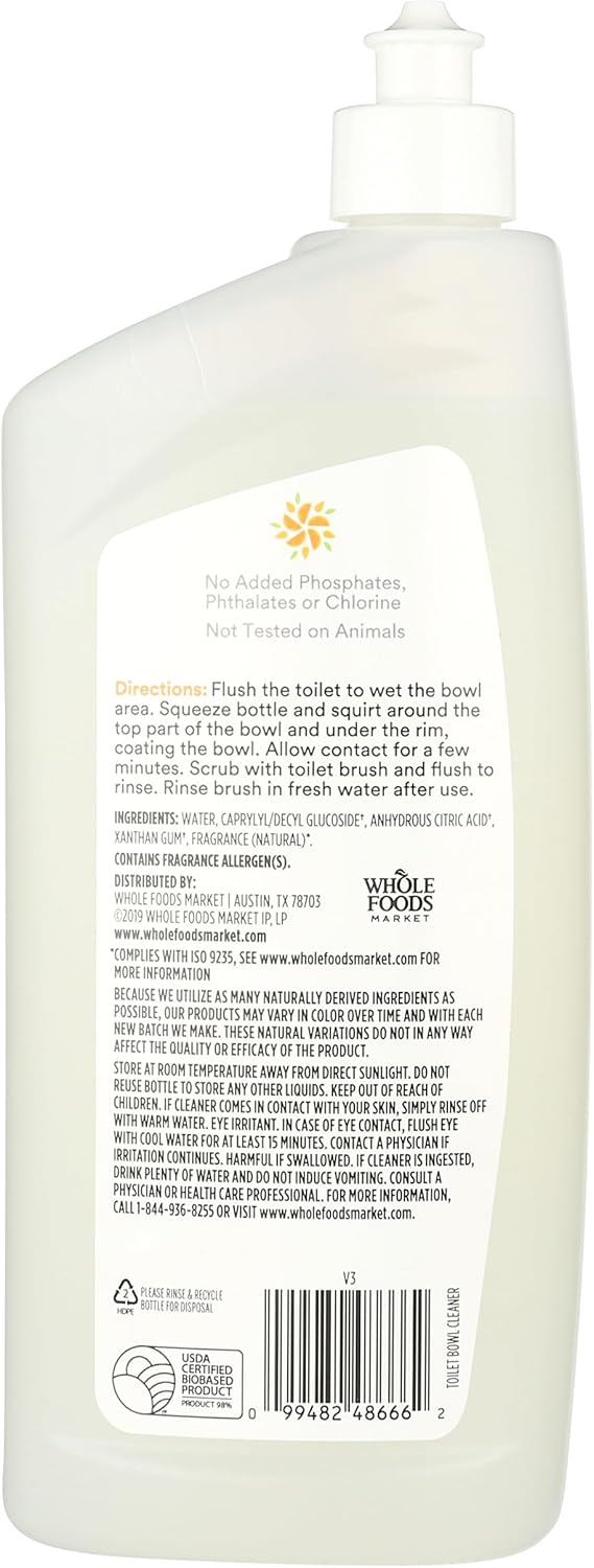 365 by Whole Foods Market, Toilet Bowl Cleaner, Citrus Scent, 24 Fl Oz