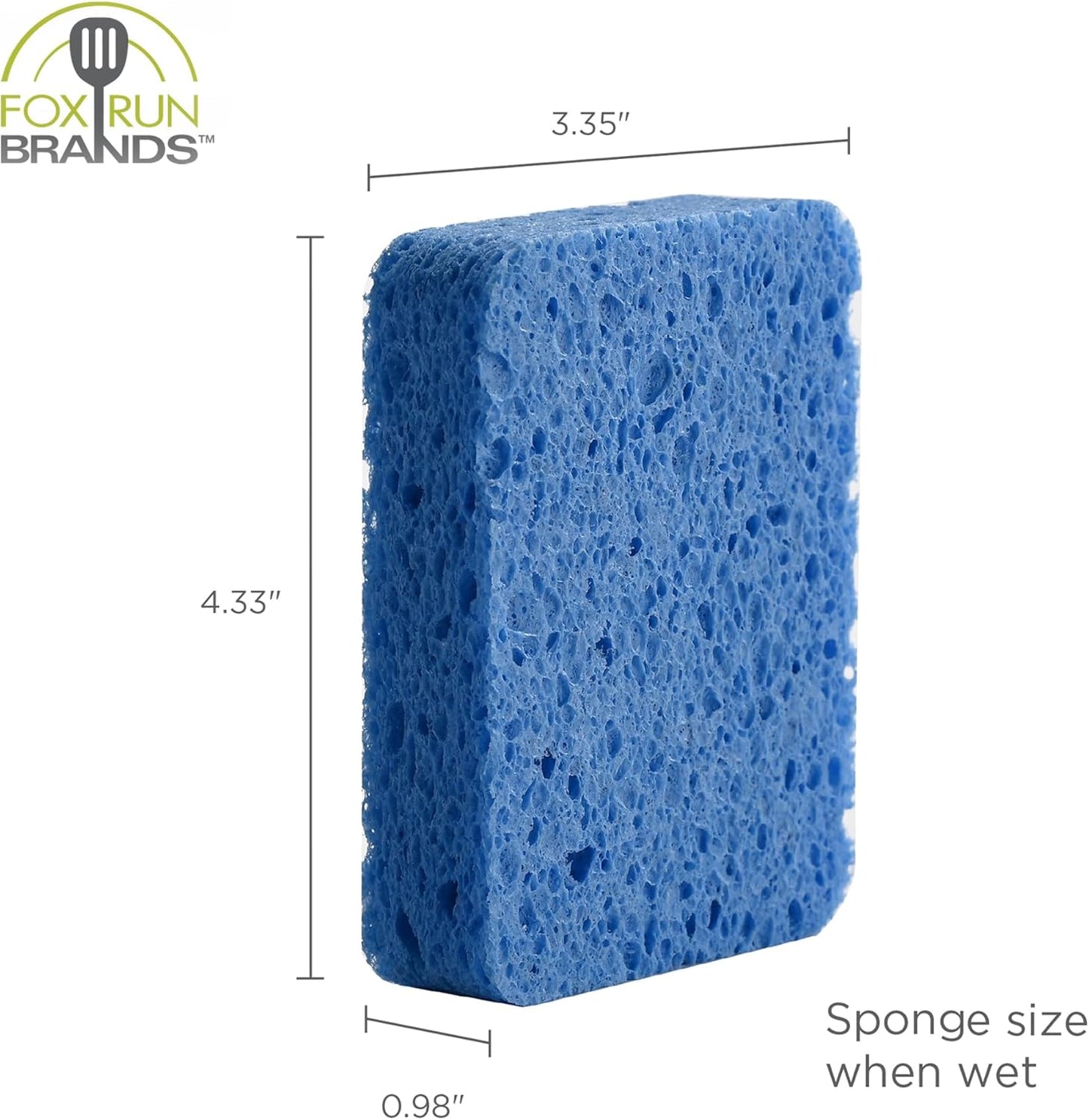 Fox Run Silicone Dish Scrubbers, Set of 6 Multi-Purpose Reusable Cleaning Brushes, Safe for Non-Stick, Blue, Cyan, and Light Purple