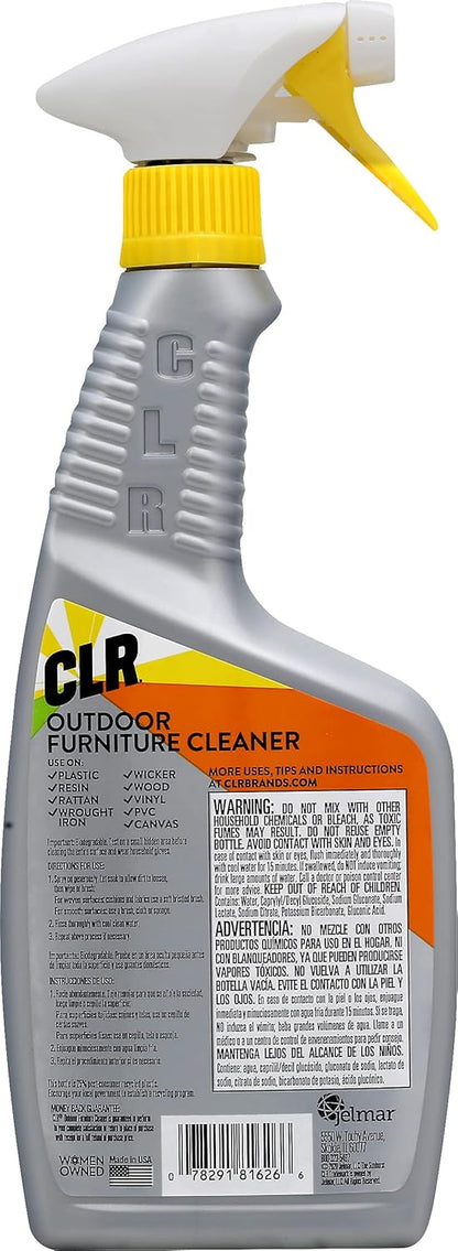CLR Outdoor Furniture Cleaner, Multi-Surface, 26 Ounce Spray Bottle (Packaging May Vary)