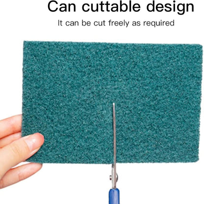 Heavy Duty Scour Pads Sponge Dish Scrubber Non-Scratch Green Reusable Household Scrub Pads for Kitchen and Dish Cleaning Tool (12Pcs)