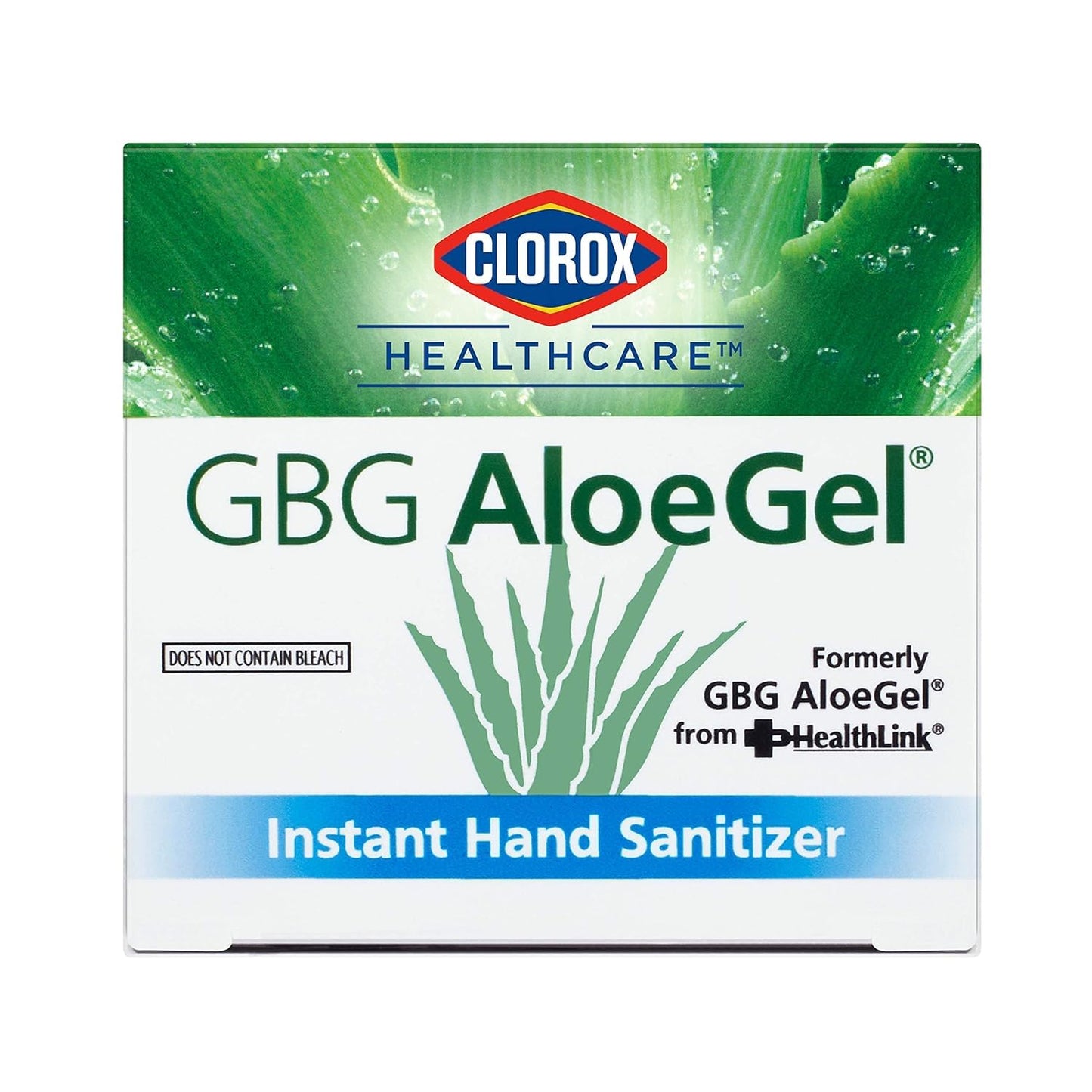 Clorox Healthcare GBG AloeGel Hand Sanitizer Wipes, Bleach-Free Sanitizing Wipes for Hands with 71% Ethyl Alcohol and Aloe - FDA Registered, Resealable Travel Pouch, 20 Count