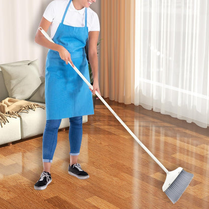 Broom with Dustpan Combo Set for Clean - Broom and Dustpan Set, 61" Broom and Dust Pan with Long Handle, Dust Pan and Broom Set, Broom with Dustpan Set Suitable for Home, Kitchen, Office, Salon, etc.