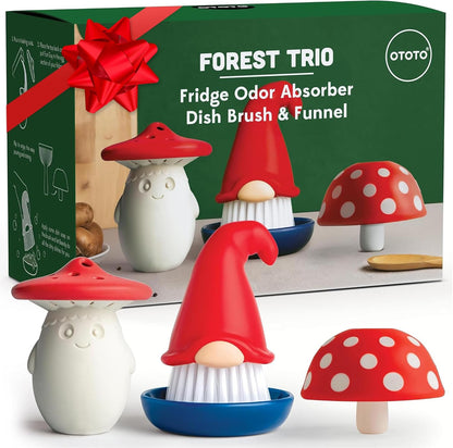 New! Beardy Gnome Dish Brush by Ototo - Dish Scrub Brush, Gnomes, Quirky Gifts, Dish Brush, Cute Kitchen Accessories, Funny Kitchen Gadgets, Vegetable Brush, Cute and Useful Gifts for Women