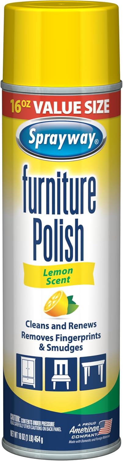 Sprayway Furniture Polish, Fl Oz, 16 Ounce