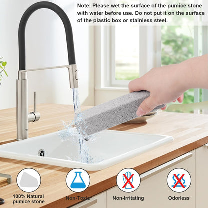 Herda 10 Pack Pumice Stone for Toilet Bowl Cleaning, Powerfully Pumice Stick for Cleaning Hard Water Rings, Calcium Buildup, Rust, Pumice Bar for Toilets, Bathtubs, Grills, Swimming Pools, Sinks