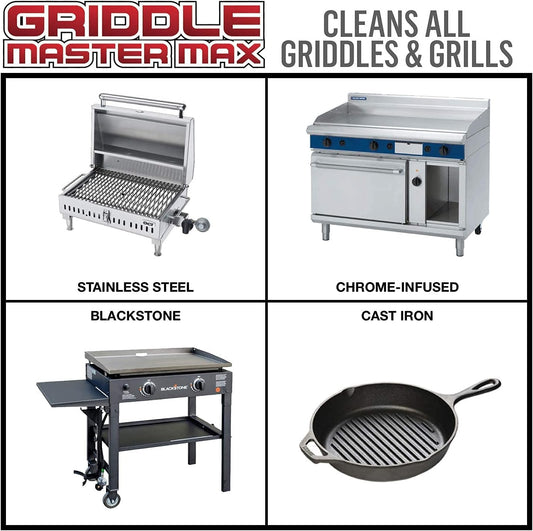 Giant Lion Griddle Master MAX - Powerful Food-Safe Grill and Griddle Cleaner - 32 Oz. Bottle (1 Count)